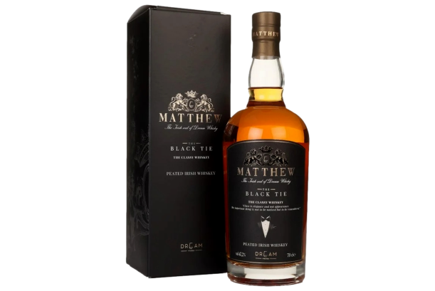 PEATED SINGLE MALT IRISH WHISKEY "THE BLACK TIE" - MATTHEW