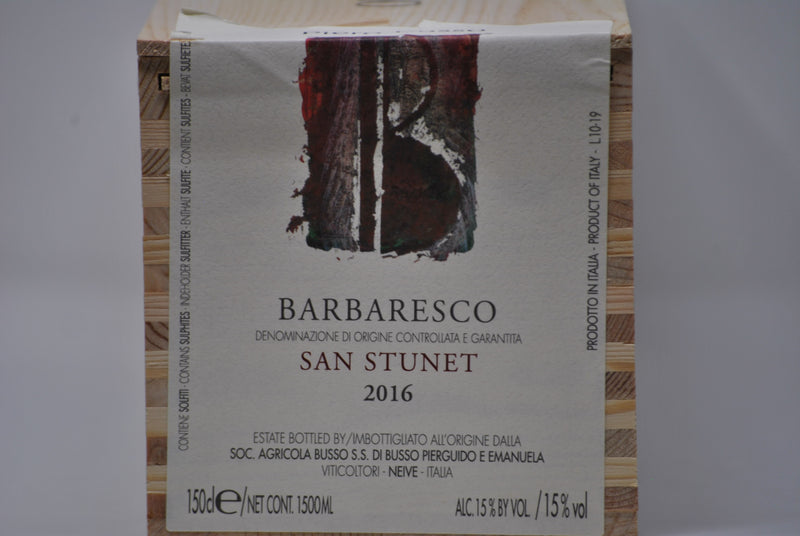 BARBARESCO DOCG SAN STUNET "SAN STEFANETTO" 2016 MAGNUM cofanetto-PIERO BUSSO