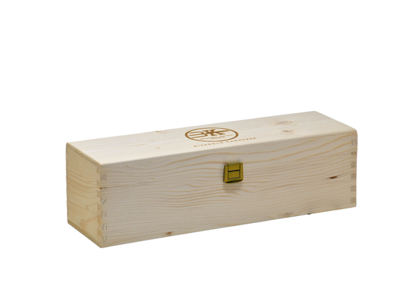 CASSETTA REGALO DA 1 BOTTIGLIA IN LEGNO FIRMATA 3K WINE