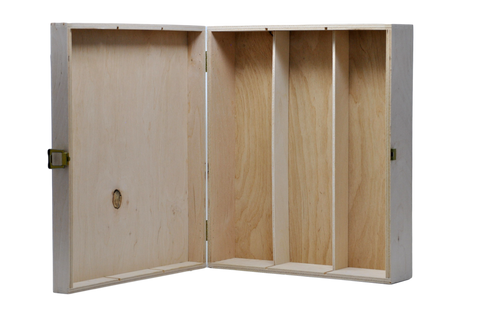 CASSETTA REGALO DA 3 BOTTIGLIE IN LEGNO FIRMATA 3K WINE