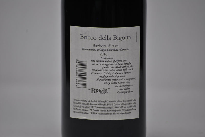 Barbera d’Asti DOCG “Bricco della Bigotta” 2016 - Braida