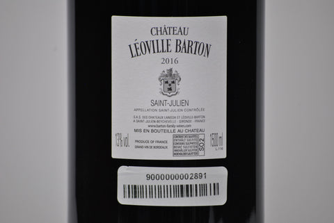 SAINT-JULIEN GRAND CRU CLASSE' 2016 MAGNUM - CHATEAU LEOVILLE BARTON (100/100 PARKER)