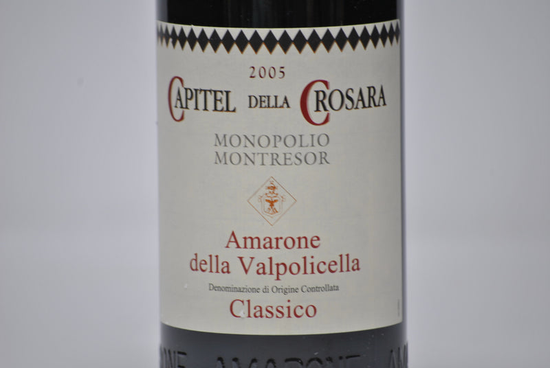 Amarone della Valpolicella DOCG CLASSICO "CAPITEL DELLA CROSARA" 2005 caisse bois - MONTRESOR