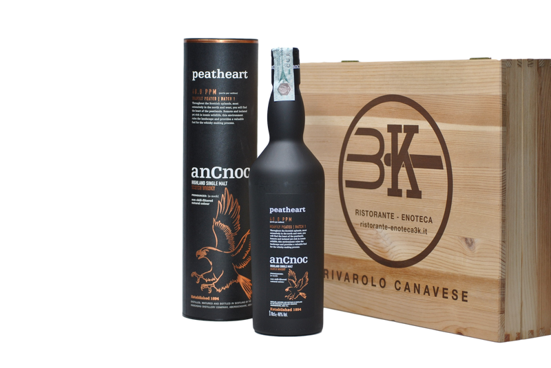 Highland Single Malt Scotch Whisky Heavily Peated 40.0 PPM  “AnCnoc - Peatheart" - Knockdhu Distillery (0.7l)