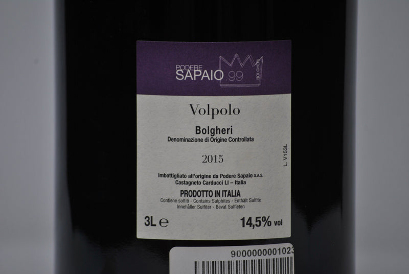 Bolgheri Rosso DOC “Volpolo” 2015 3L - Podere Sapaio
