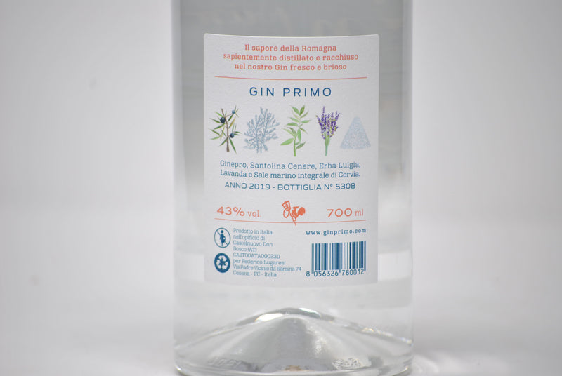 GIN AL SALE DI ROMAGNA "GIN PRIMO"  - GIN PRIMO