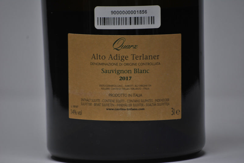 Alto Adige Terlaner Doc Sauvignon Blanc "Quarz" 2017 3L (Cofanetto) - Kallerei Terlan