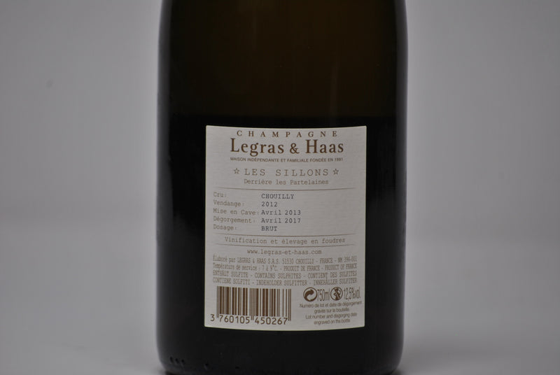 Champagne Grand Cru "Les Sillons" 2012 - Legras & Haas