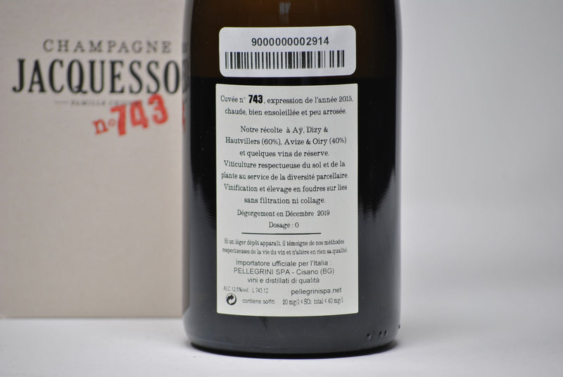 Champagne Extra Brut “Cuvée N° 743” (Astuccio) - Jacquesson