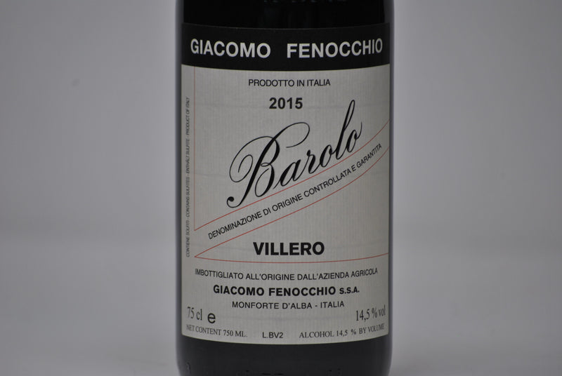 Barolo Docg "Villero" 2015-Giacomo Fenocchio