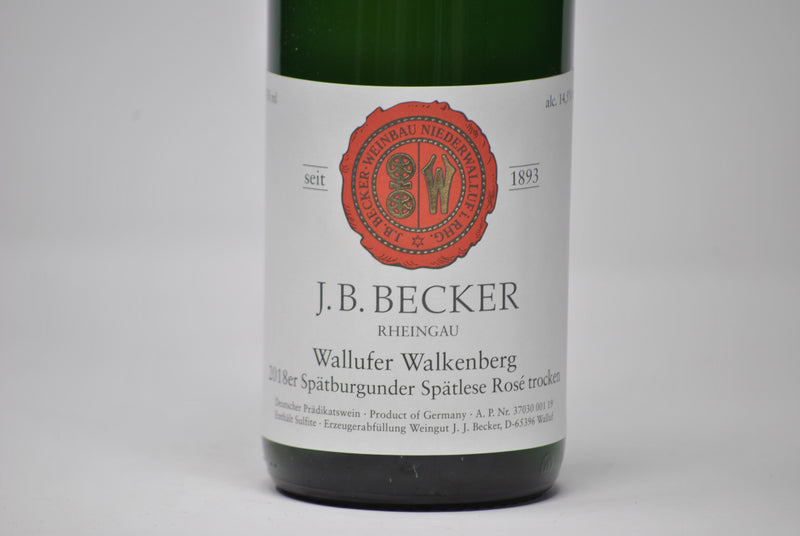 WALLUFER WALKENBERG SPATBURGUNDER SPATLESE ROSE TROCKEN 2018 - J.B. BECKER
