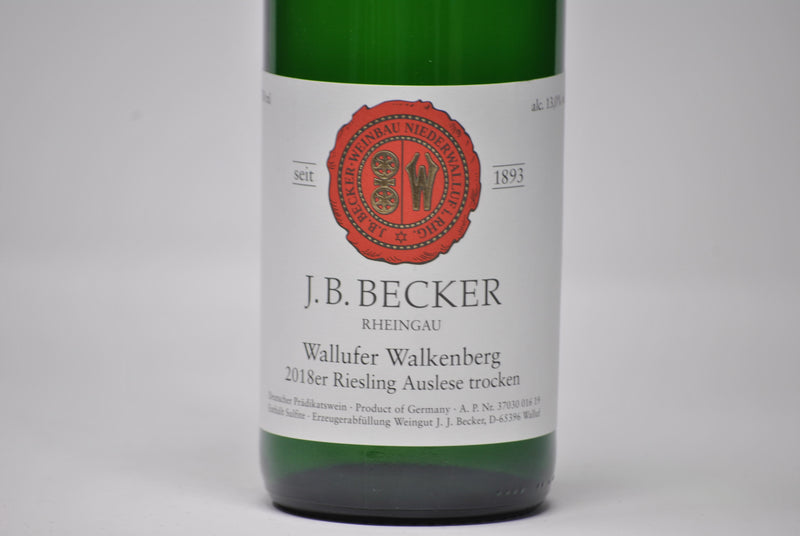 WALLUFER WALKENBERG RIESLING AUSLESE TROCKEN 2018 - J.B. BECKER