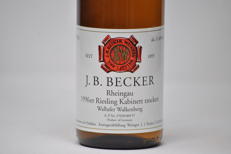 WALLUFER WALKENBERG RIESLING KABINETT TROCKEN 1996 - J.B. BECKER