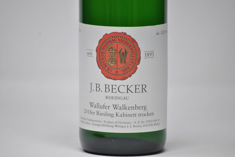 WALLUFER WALKENBERG RIESLING KABINETT TROCKEN 2018 - J.B. BECKER