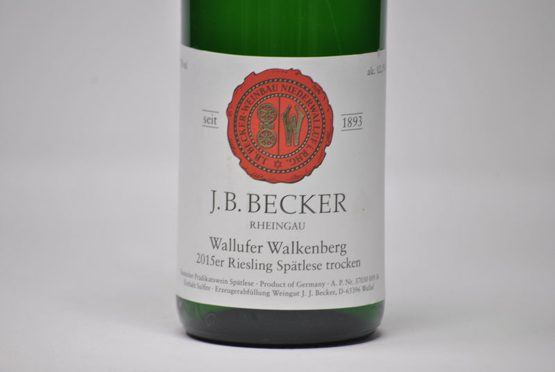 WALLUFER WALKENBERG RIESLING SPATLESE TROCKEN 2015 - J.B. BECKER
