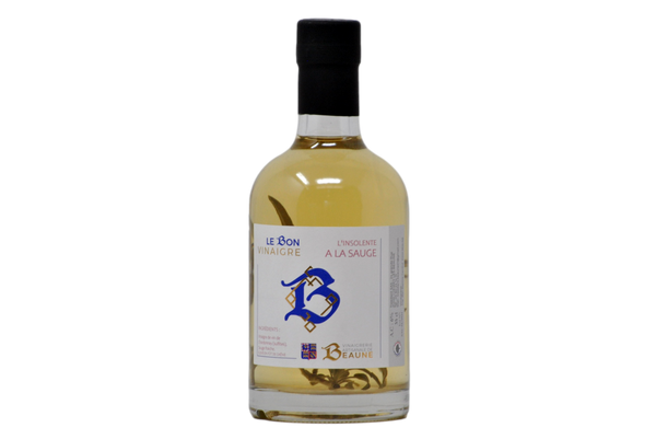 VINAIGRE DE VIN DE CHARDONNAY "L'INSOLENTE A LA SAUGE" 35cl - VINAIGRERIE ARTISANALE DE BEAUNE