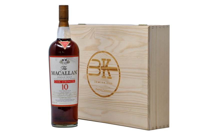 SINGLE MALT HIGHLAND SCOTCH WHISKY "10 YEARS OLD" CASK STRENGHT - MACALLAN